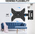 MOUNTUP Full Motion TV Monitor Wall Mount TV Bracket Swivels Tilts for Most 14-42 Inch LED LCD Flat Screen TVs/Monitors, Corner TV Mount with Articulating Arms, Max VESA 200x200mm up to 33lbs, MU0029